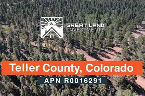 Land for sale in colorado, surrounded by mountains and tree!