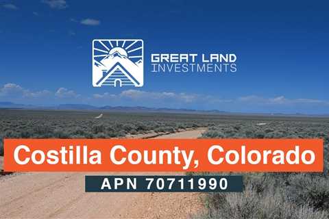 Colorado Land For Sale With Breathtaking Views Of 4.47 Acres Costilla CO