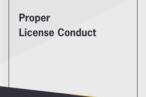 Proper License Conduct - Free Real Estate CE and Pre-Licensing