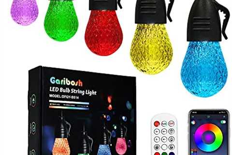 String Lights for Outside 49ft, Christmas Lights, Outdoor Waterproof Shatterproof, Patio Lights..