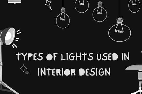 What are the different types of lighting fixtures used in interior design?