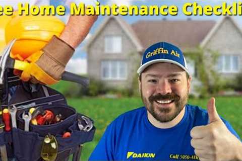 FREE Home MAINTENANCE Checklist!