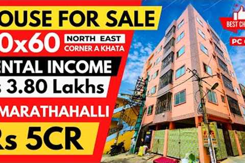 🤑BEST DEAL👍! HOUSE for SALE in BANGALORE Marathahalli | Rs 3.8 Lakhs Rental Income | House for..