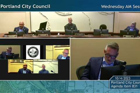 Portland City Council Meeting AM Session 10/04/23