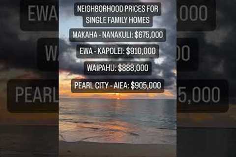 HOME PRICES ON OAHU #hawaiihomes #realestate #hawaiirealestate #hawaiirealtor #oahuhawaii #hawaii