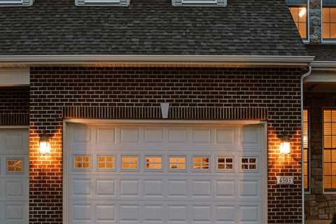 What is the most common garage door material?
