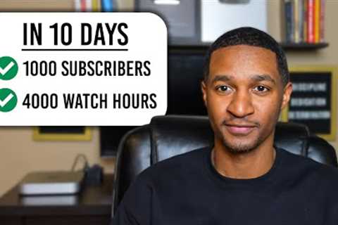 Monetized On YouTube In ONLY 10 Days
