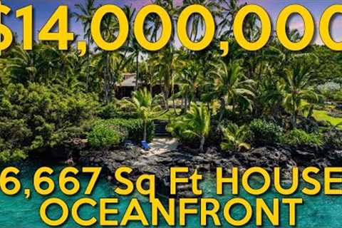 BREATHTAKING LUXURY Oceanfront Balinese Estate in Keauhou Bay Auction Property