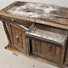 SCELETON, MOLD AND WORMHOLES - cabinet restoration / rebuild