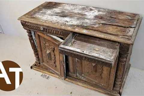 SCELETON, MOLD AND WORMHOLES - cabinet restoration / rebuild