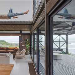 Even the Loft-Level Netting Has Water Views at This Chilean Beach House